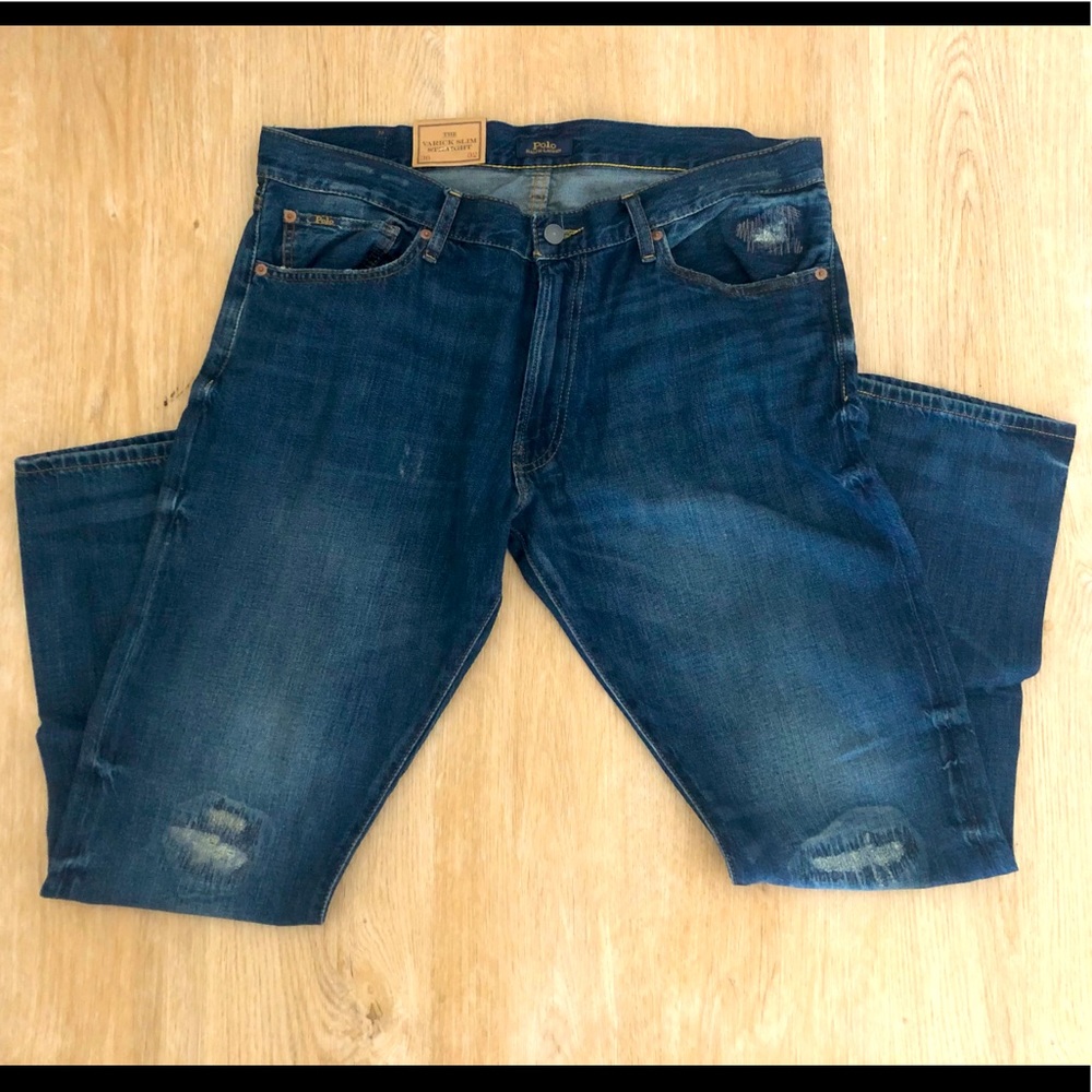 POLO RALPH LAUREN- Men's Varick Slim Straight Jeans